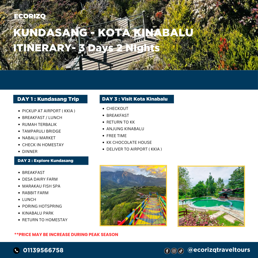 3D2N Inbound Itinerary