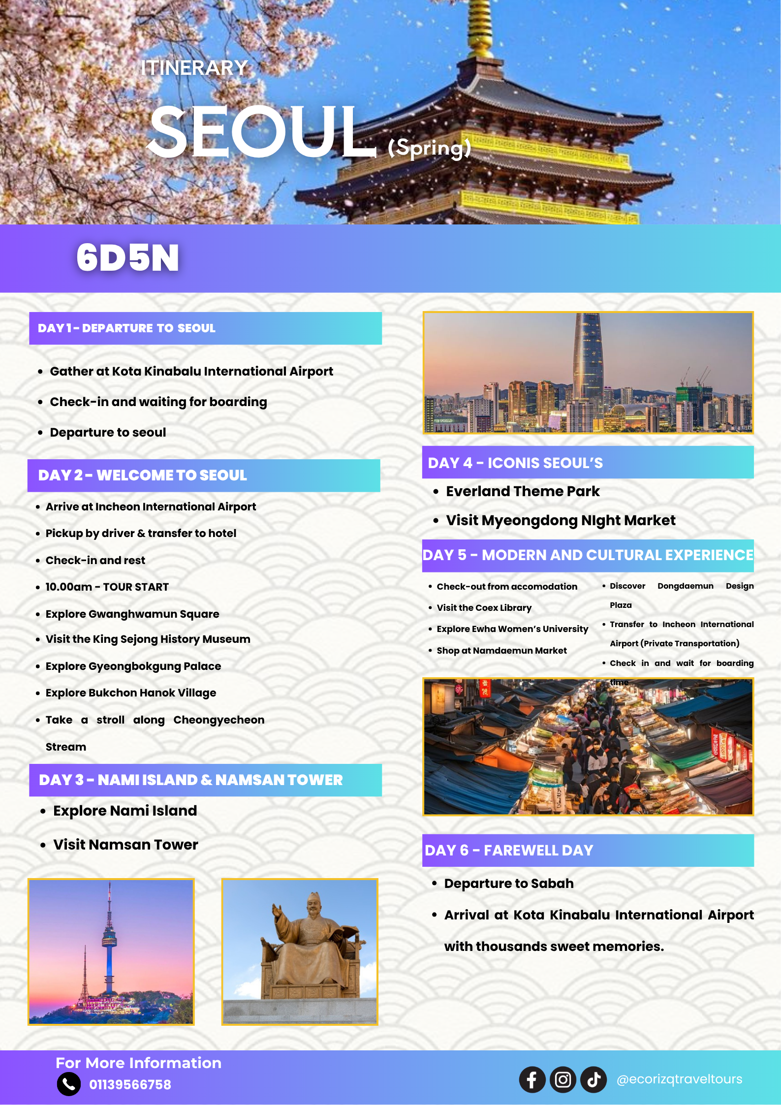 Seoul Spring Itinerary